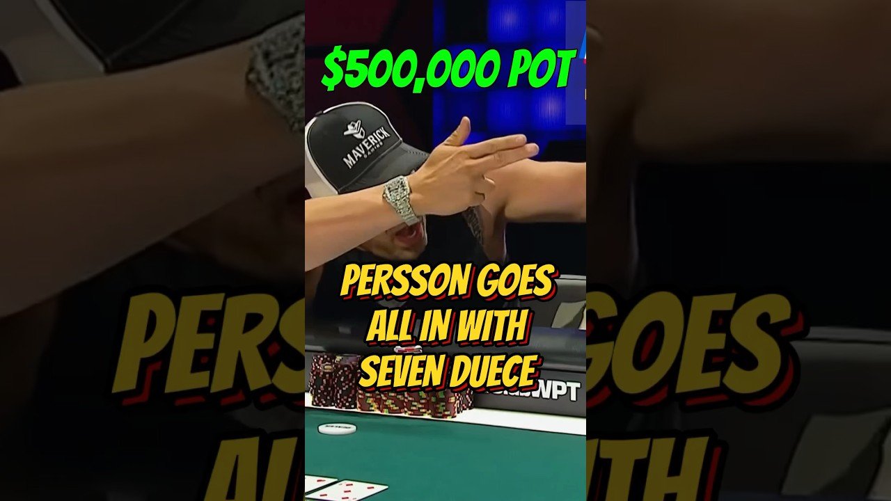 Você está visualizando atualmente $500k pot with 72?!?!? #poker #ericpersson #shorts #livestream