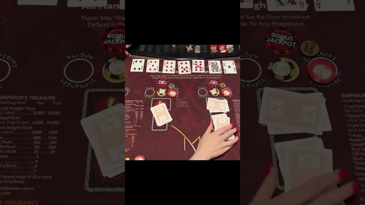 Leia mais sobre o artigo SARAH GOT A STRAIGHT FLUSH!! #poker #allcasinoaction #poker