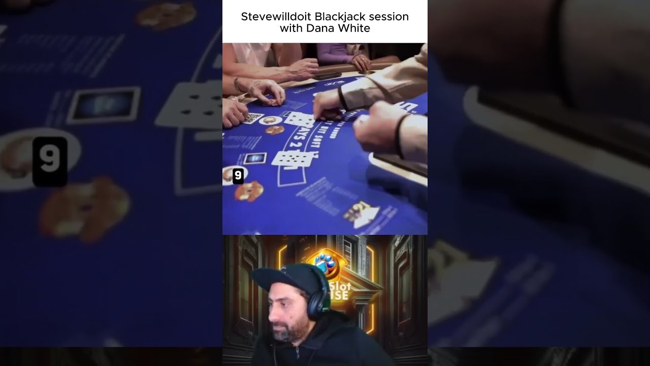 Leia mais sobre o artigo Stevewilldoit had a Super Tight Blackjack Session in Vegas ft. Dana White #blackjack #casino #vegas