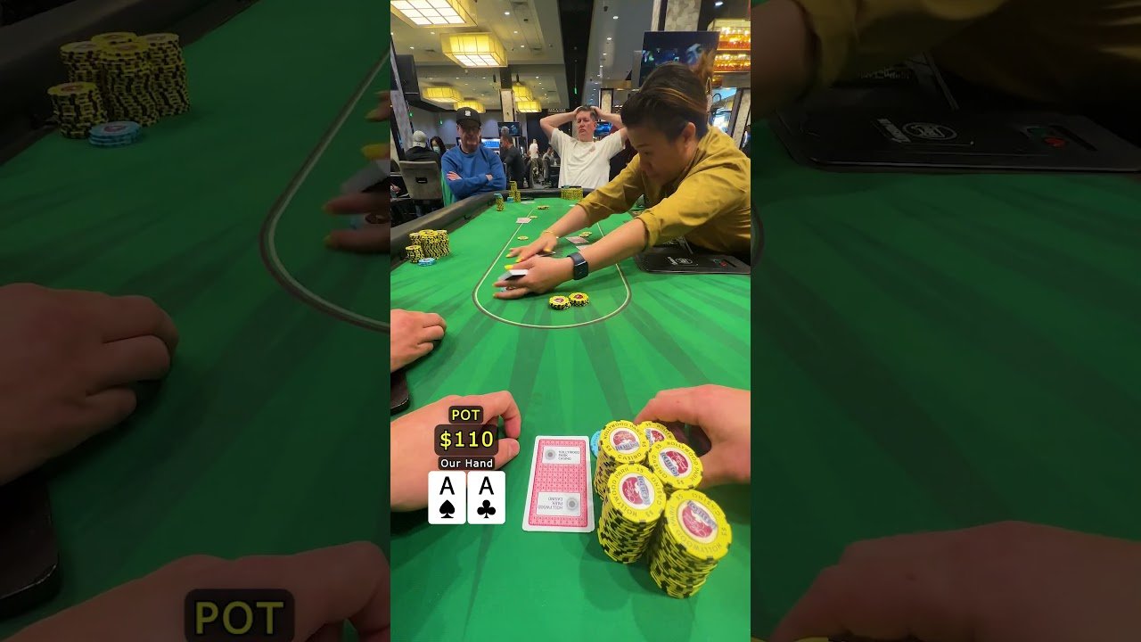 Você está visualizando atualmente Can Pocket Aces Hold? #poker #holdem #casino #gamble
