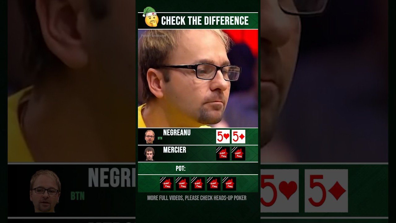 Você está visualizando atualmente Difference Daniel Negreanu 41 #poker