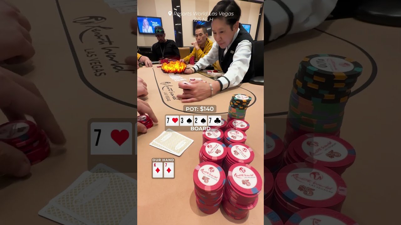 Leia mais sobre o artigo Erro RUDE Gera POTE GIGANTE em Las Vegas 🤯🔥 #Poquer #aprendapoker #CashGame #PokerVlog #cassino