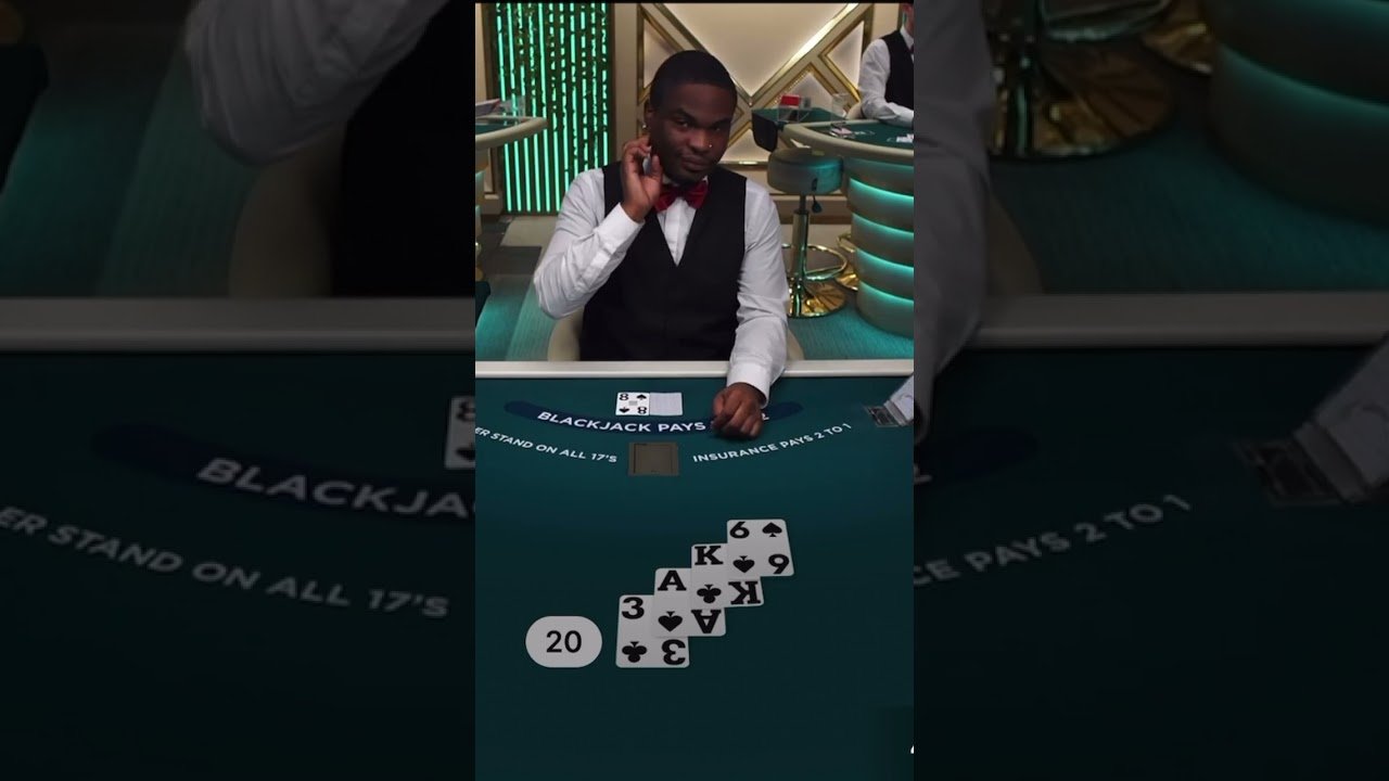 Leia mais sobre o artigo Legend says he’s still there trying to get it out 😂 #blackjack #shortsviral #shortsvideo #gambling