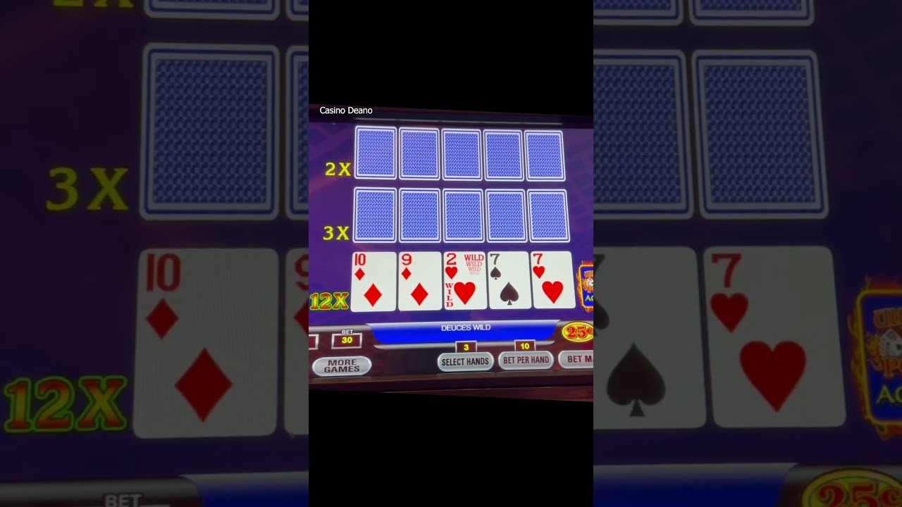 Você está visualizando atualmente 5 of-a-kind,12x? playing Deuces Wild #casinogames #casino #poker #gambling #videopoker #casinodeano