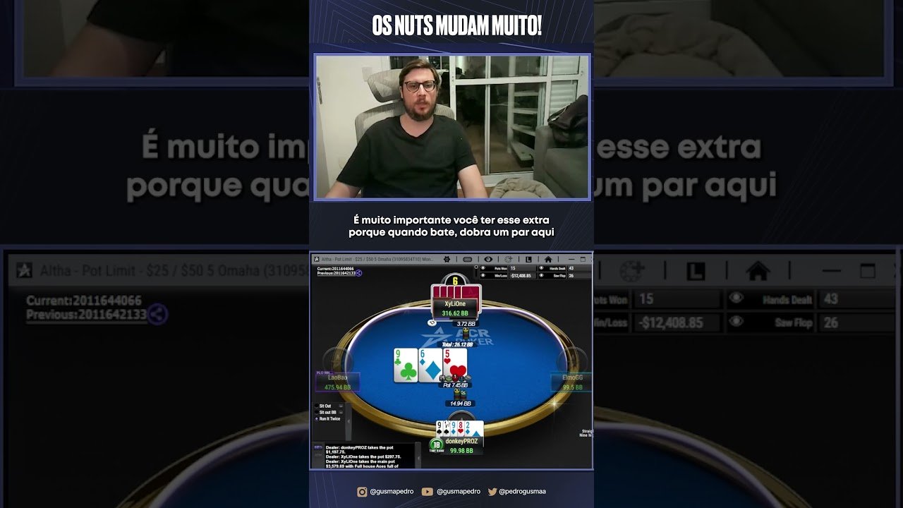 Você está visualizando atualmente A equidade do jogo de Omaha! #poker #poquer #omaha #dicas