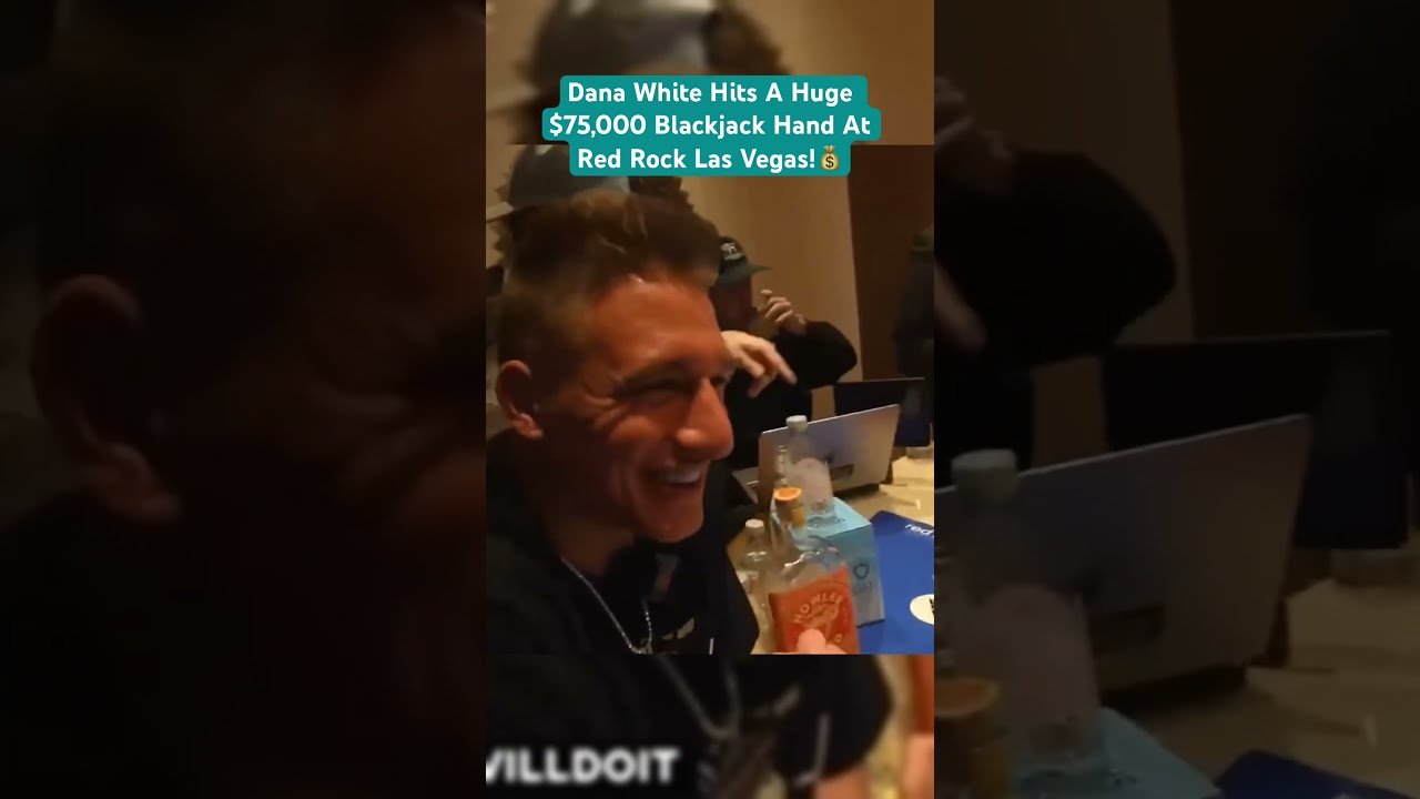 Leia mais sobre o artigo Dana White Hits A Huge $75,000 Blackjack Hand At Red Rock Las Vegas! #danawhite #blackjack #bigwin