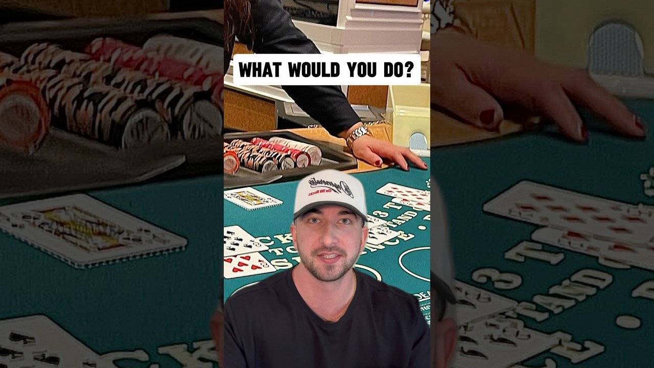 Leia mais sobre o artigo How would you play this hand?? #blackjack #casino #gambling #betting #comedy #skit #lasvegas