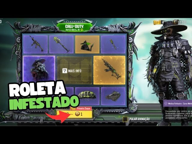 Leia mais sobre o artigo NOVA ROLETA INFESTADO NO COD MOBILE | CALL OF DUTY MOBILE 2024