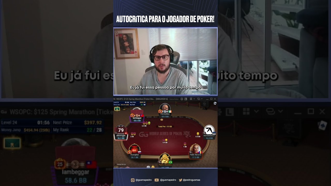 Você está visualizando atualmente Quem foca demais no resultado sofre muito! #poker #poquer #aprendapoker