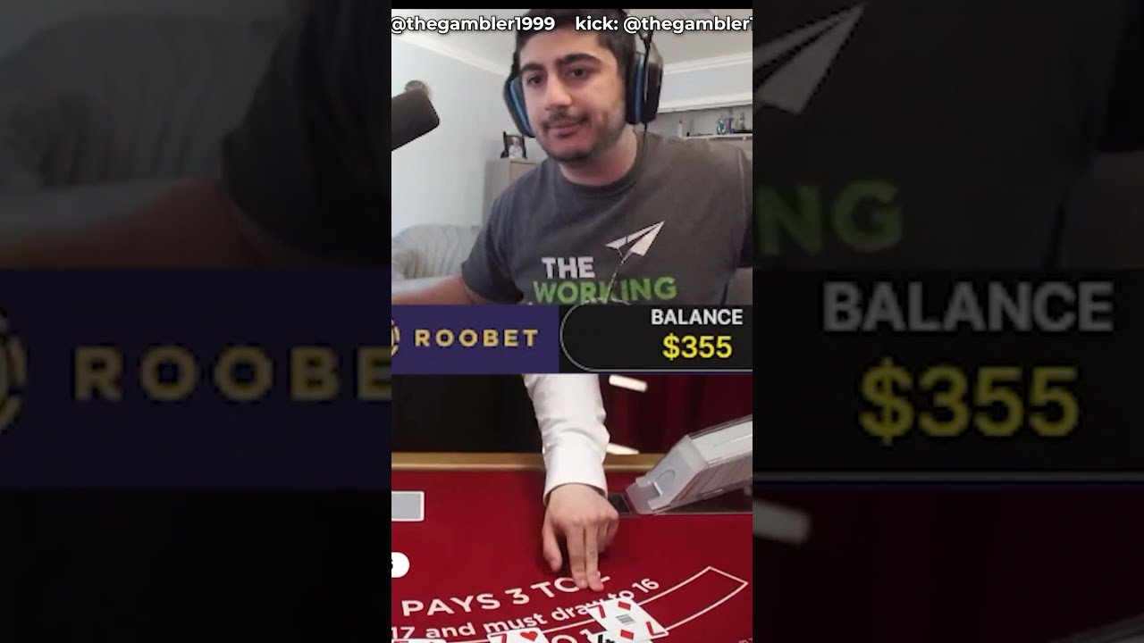 Você está visualizando atualmente Gambler rage bets his entire balance! #blackjack #shorts