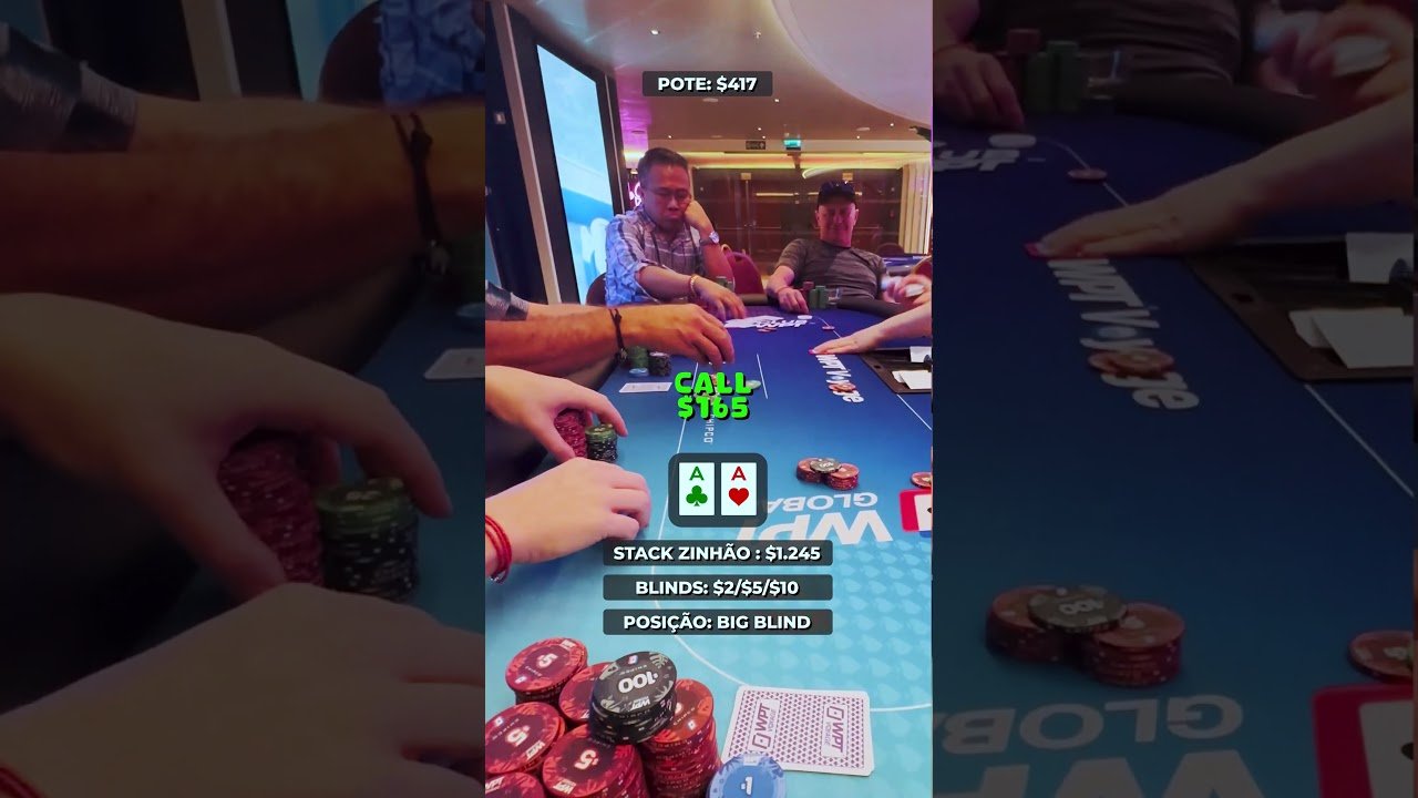 Você está visualizando atualmente Pote de 3 MIL DÓLARES com AA no poker! #poker # aprendapoker #shorts