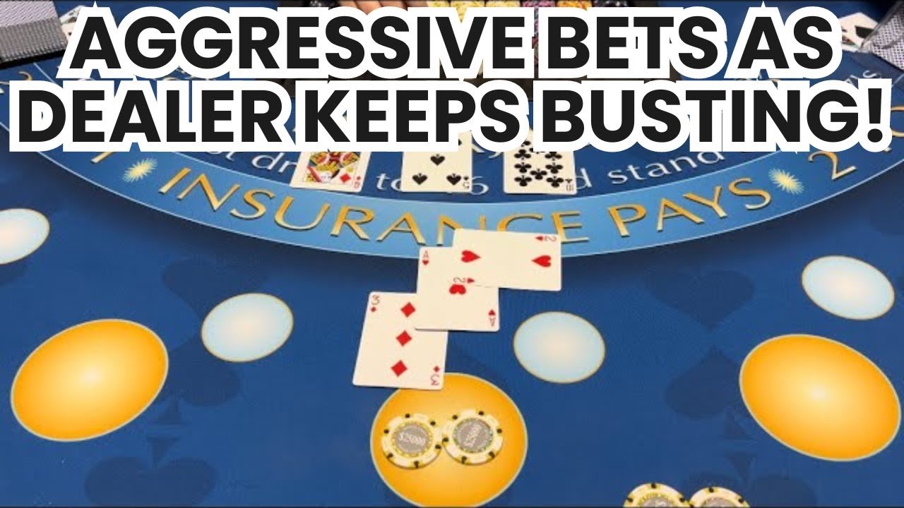 Você está visualizando atualmente Blackjack | $400,000 Buy In | SUPER Aggressive Double Down Bets Pay Off When Dealer Keeps Busting!