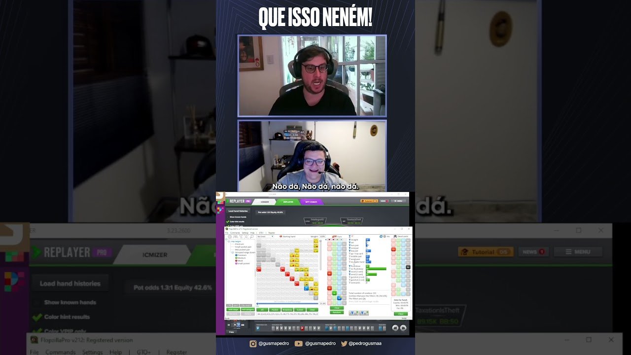 Você está visualizando atualmente HOJE NÃO TEM COMO PIPOCAR NO PRÉ-FLOP! #poker #poquer #aprendapoker