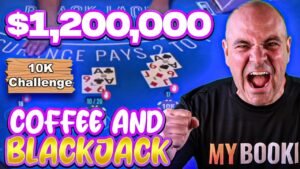 Leia mais sobre o artigo $1.2 Million Blackjack – Big Bad Wednesday LIVE VERTICAL Blackjack  – Coffee and Blackjack – Sept 18