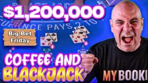 Leia mais sobre o artigo $1.2 Million Blackjack – Big Bet Friday LIVE VERTICAL Blackjack  – Coffee and Blackjack – Sept 20