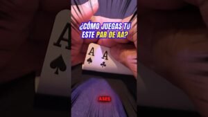 Leia mais sobre o artigo Analiza esta mano de poker, Como juegas tu este Par de Ases? #poker #vegas