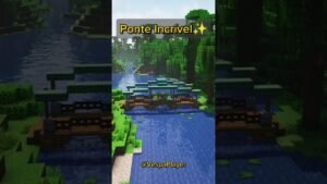 Leia mais sobre o artigo Pontinha top eih!! #mine #minecraft #decoração #jogos #construção #tutorial #vespaplayer #ponte