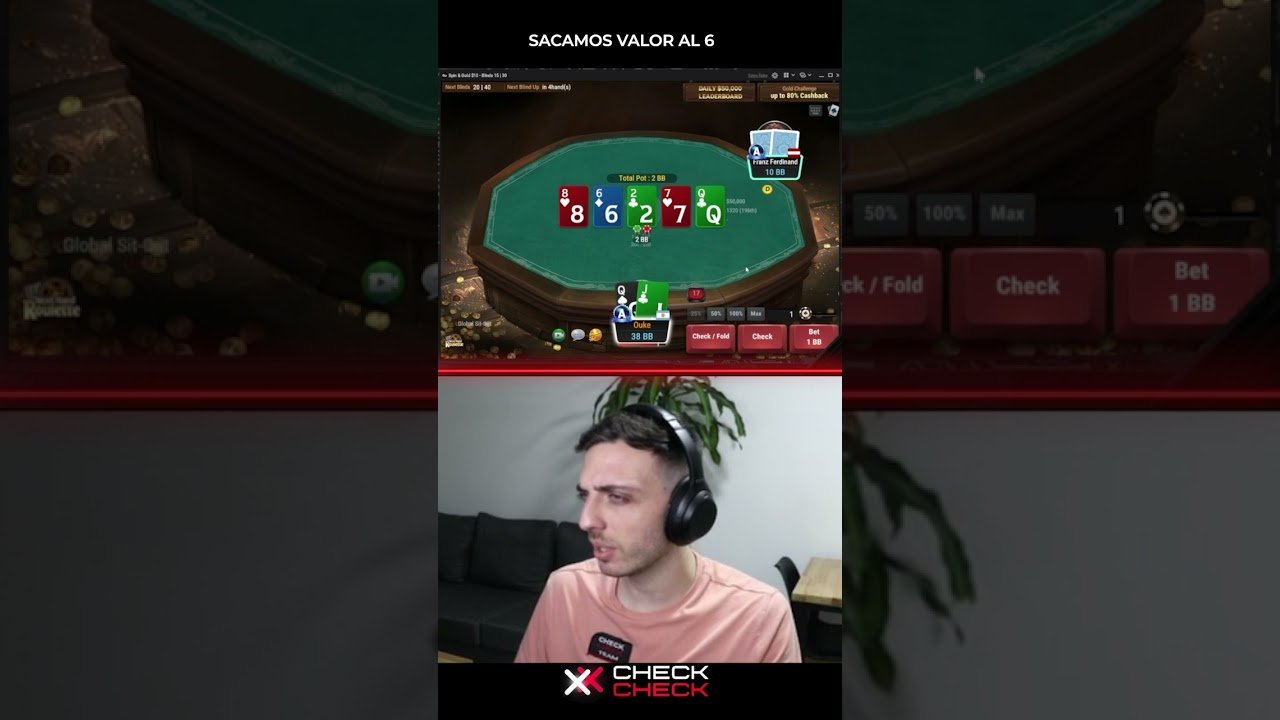 Você está visualizando atualmente ❌ SACANDO VALOR al 6 ❌ #poker #pokerplayer #pokeronline #ggpoker