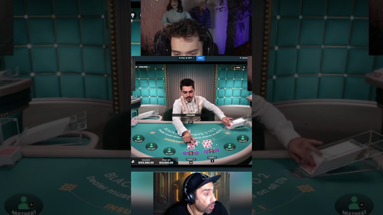 Você está visualizando atualmente Adin Ross Takes a Big Risk! Chasing his money back on Blackjack! #reaction