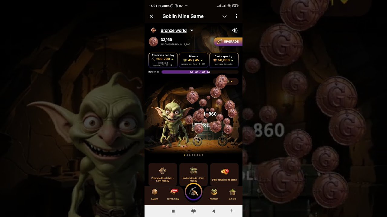 Você está visualizando atualmente goblin mine, como conseguir 1 dólar por dia, link do jogo no primeiro comentário