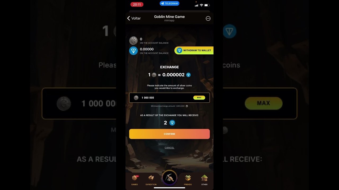 Você está visualizando atualmente GOBLIN MINE – JOGO NFT DO TELEGRAM GANHE até 150 reais
