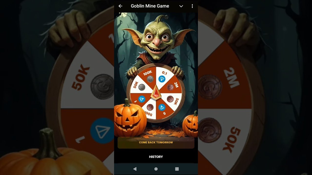 Você está visualizando atualmente Novo jogo mineração no telegram, Goblin Mine Game.